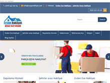Tablet Screenshot of evyapnakliyat.com